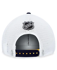 Men's Fanatics Gold Nashville Predators Authentic Pro Rink Trucker Adjustable Hat