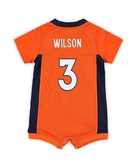 Baby Boys and Girls Nike Russell Wilson Orange Denver Broncos Game Romper Jersey
