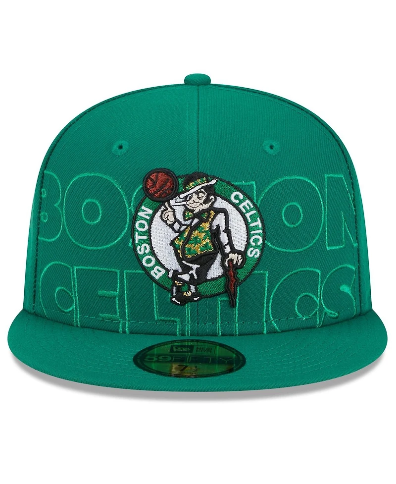 Men's New Era Kelly Green Boston Celtics 2023 Nba Draft 59FIFTY Fitted Hat