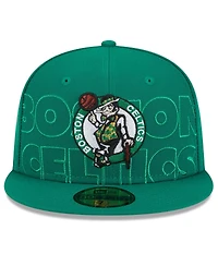 Men's New Era Kelly Green Boston Celtics 2023 Nba Draft 59FIFTY Fitted Hat