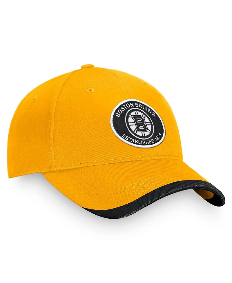 Men's Fanatics Gold Boston Bruins Fundamental Adjustable Hat