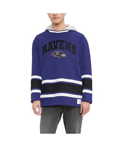Men's Tommy Hilfiger Purple Baltimore Ravens Ivan Fashion Pullover Hoodie