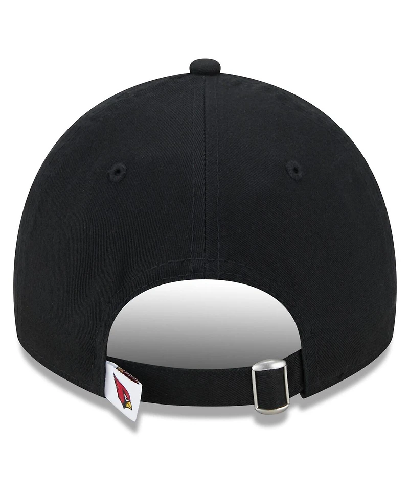 Women's New Era Black Arizona Cardinals Main Core Classic 2.0 9TWENTY Adjustable Hat