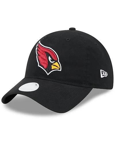 Women's New Era Black Arizona Cardinals Main Core Classic 2.0 9TWENTY Adjustable Hat
