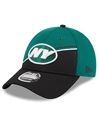 Men's New Era Green, Black New York Jets 2023 Sideline 9FORTY Adjustable Hat