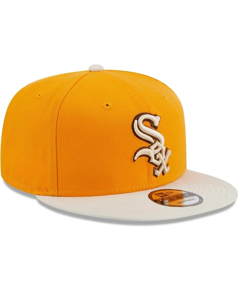 Men's New Era Gold Chicago White Sox Tiramisu 9FIFTY Snapback Hat