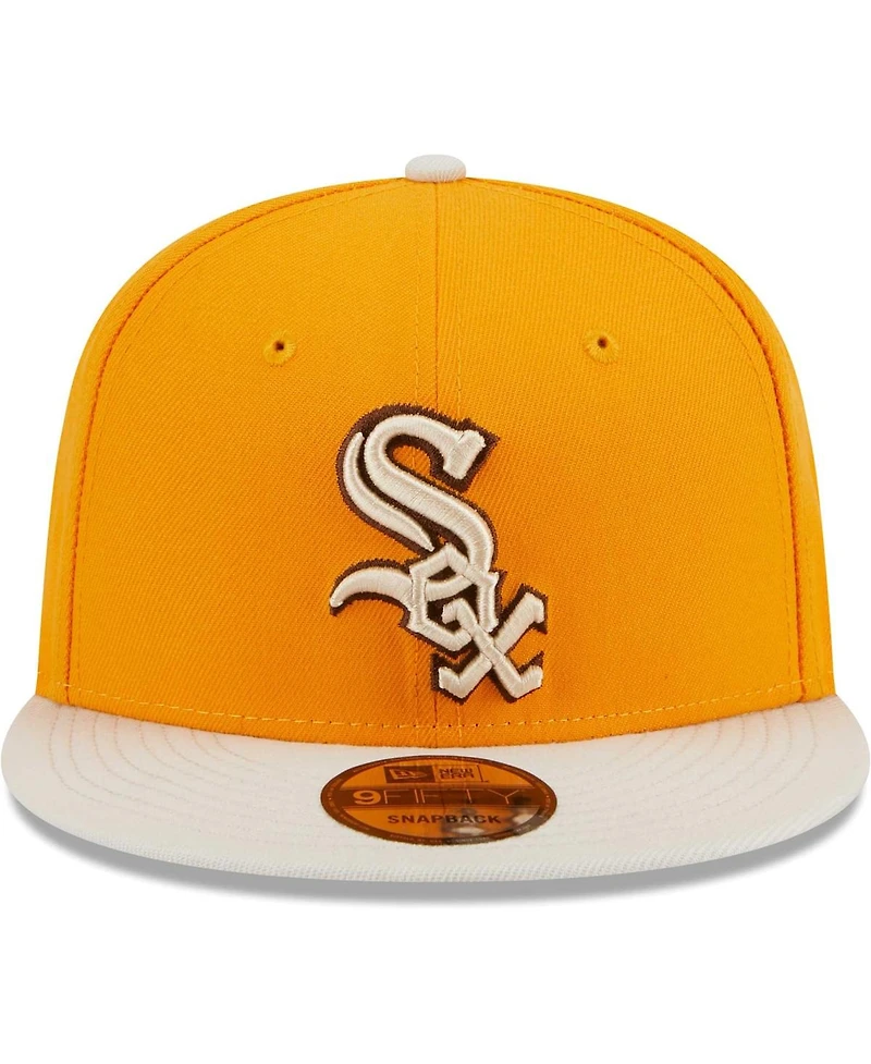 Men's New Era Gold Chicago White Sox Tiramisu 9FIFTY Snapback Hat