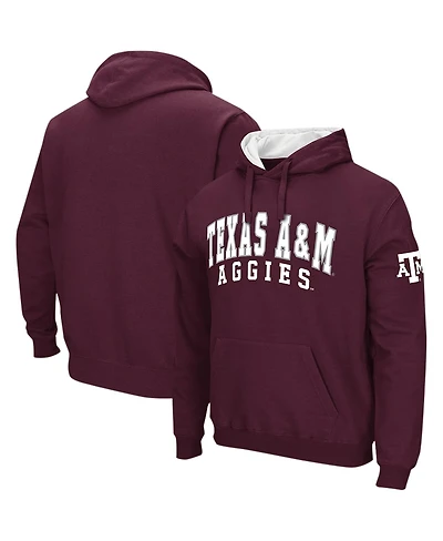 Men's Colosseum Maroon Texas A&M Aggies Double Arch Pullover Hoodie