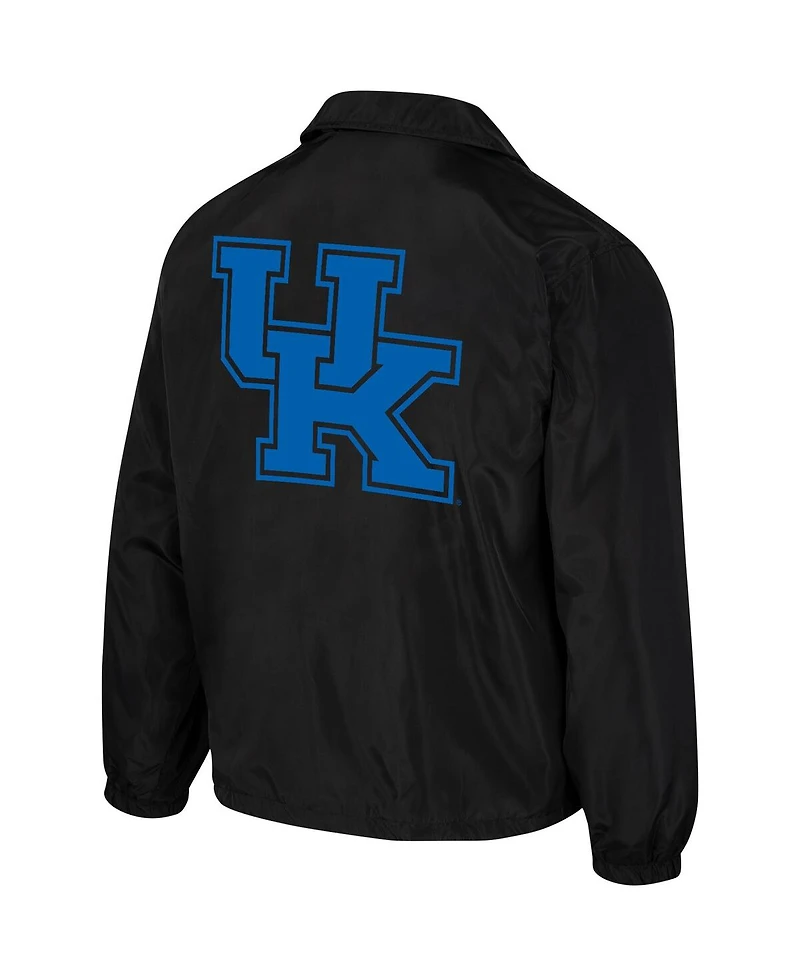 Men's and Women's The Wild Collective Black Kentucky Wildcats Coaches Full-Snap Jacket