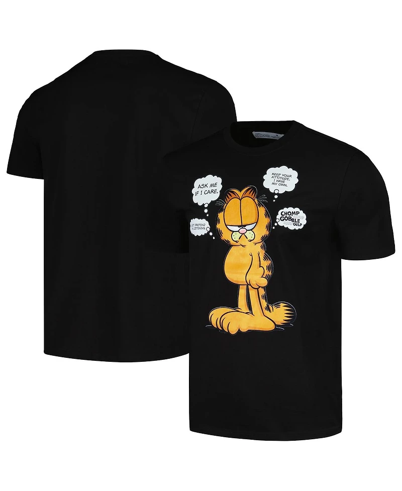 Men's and Women's Freeze Max Black Garfield Ask Me If I Care T-shirt