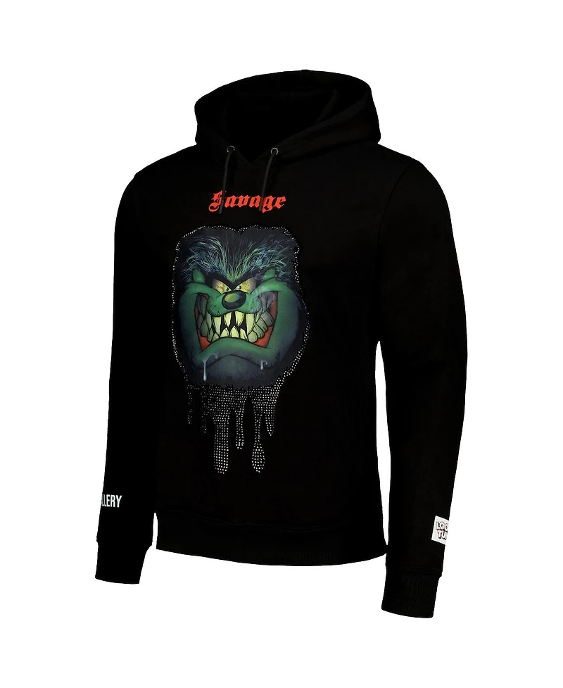 Men's and Women's Freeze Max Black Looney Tunes Taz Savage Horror Pullover Hoodie