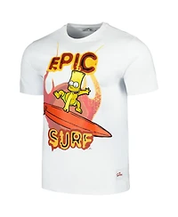 Men's and Women's Freeze Max White The Simpsons T-shirt