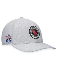 Men's Top of the World Heather Gray Ole Miss Rebels 2023 Peach Bowl Champions Trucker Adjustable Hat