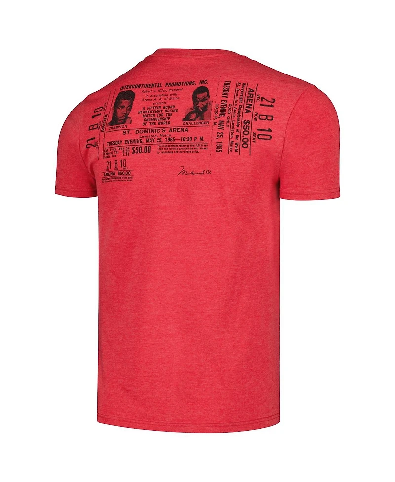 Men's Contenders Clothing Heather Red Muhammad Ali Robe 1965 T-shirt