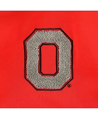 Women's Gameday Couture Scarlet, Black Ohio State Buckeyes Matchmaker Diagonal Cowl Pullover Hoodie