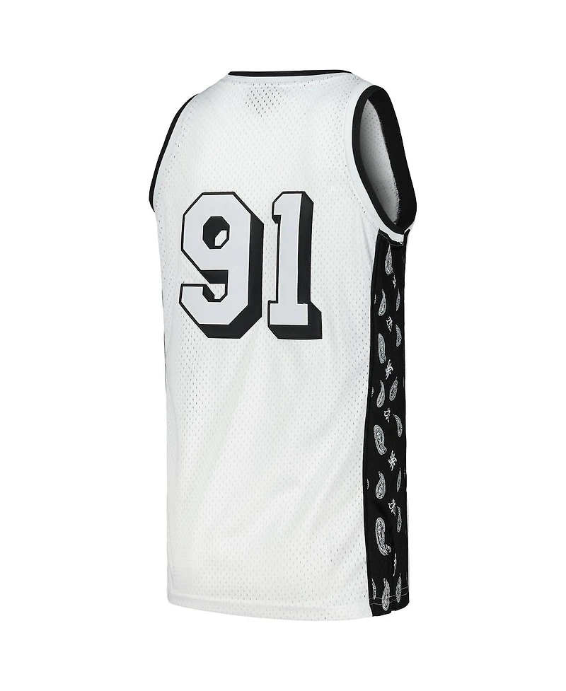 Men's White Death Row Records Basketball Jersey