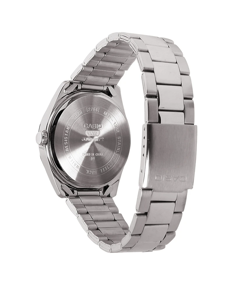 G-Shock Casio Men's Analog Silver-Tone Stainless Steel Watch, 38.5mm, MTP1302D-1A1VT