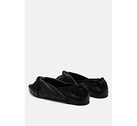 London Rag norma knot detail elasticated ballet flats