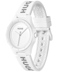 Hugo Boss Women's Lit for Her Quartz White Silicone Watch 36mm