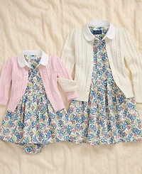 Polo Ralph Lauren Baby Girls Cable-Knit Cotton Cardigan