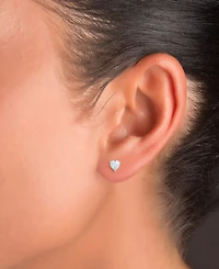 Lab-Grown Opal Heart-Shaped Solitaire Stud Earrings (5/8 ct. t.w.)