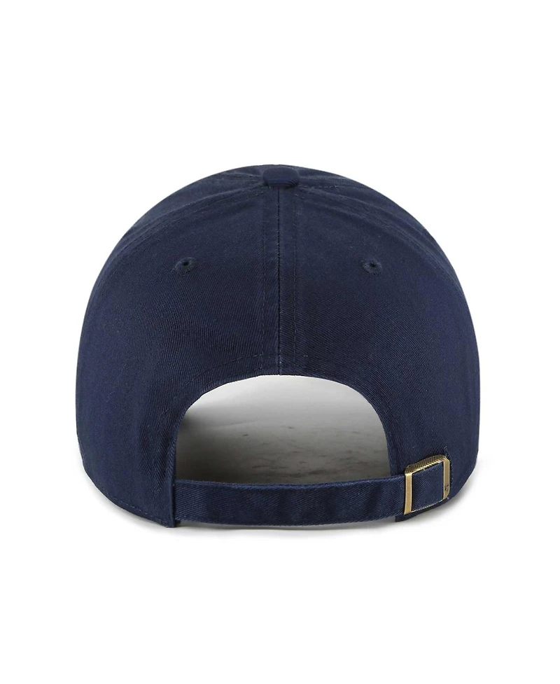 Women's '47 Brand Navy Memphis Grizzlies Confetti Undervisor Clean Up Adjustable Hat