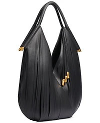 Donna Karan New York Baldwin Large Laser-cut Shoulder with Leather Wrapped Rounded Handle