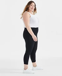 Style & Co Plus High-Rise Cropped Leggings, Created for Macy's