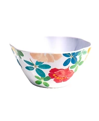 Abode Homewares Audrey Floral 6" Cereal Bowls 24 oz, Set of 6, Service for 6