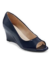 Easy Spirit Women's Coleen Open-Toe Slip-On Dress Wedges