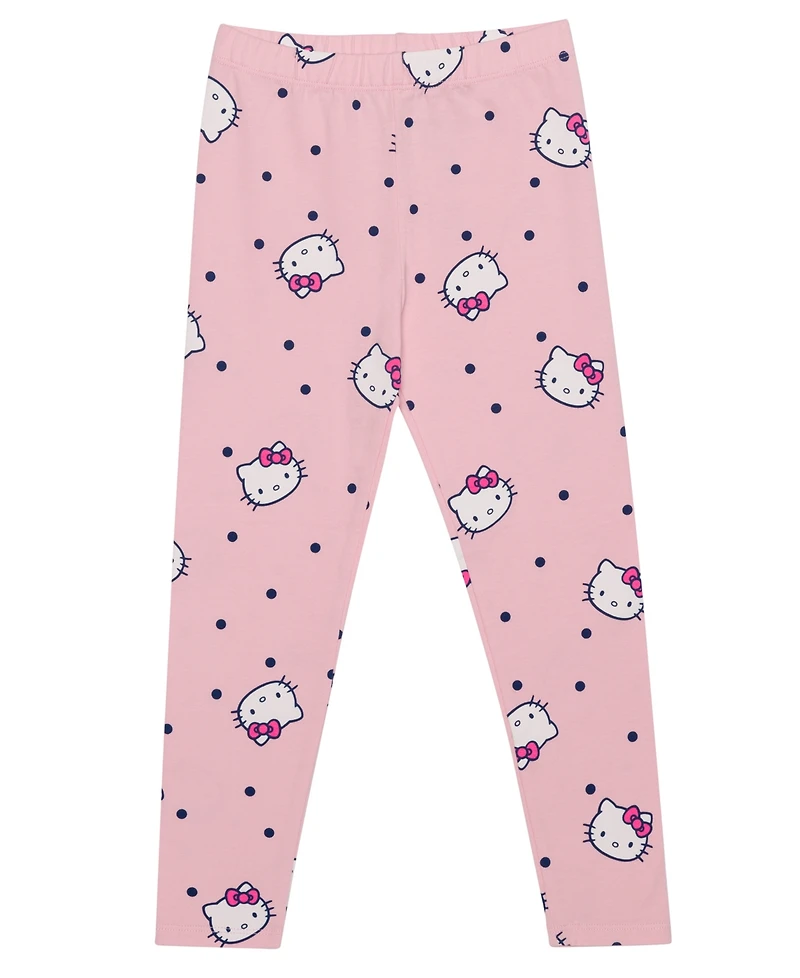 Hello Kitty Little Girls Wink Short Sleeve Top and Legging Set