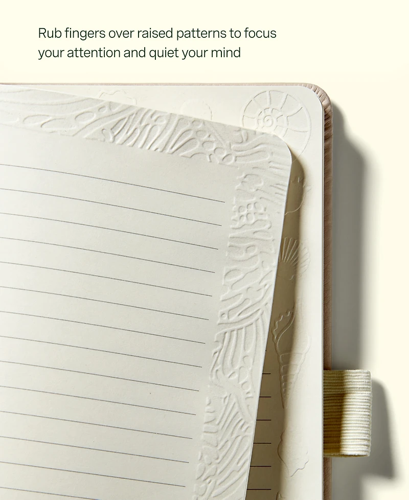 Lifelines "Shake It Up" Sensory Journal with Tactile Cover Embossed Paper - Meadow