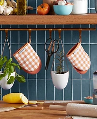 KitchenAid Gingham Mini Oven Mitt 2-Pack Set, 5.5" x 8"