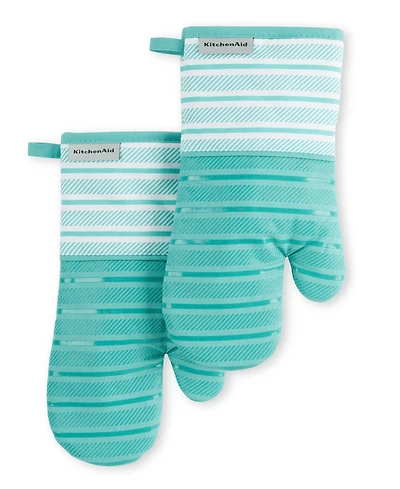 KitchenAid Albany Oven Mitt 2-Pack Set, 7" x 13"