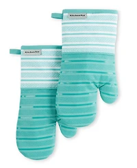 KitchenAid Albany Oven Mitt 2-Pack Set, 7" x 13"