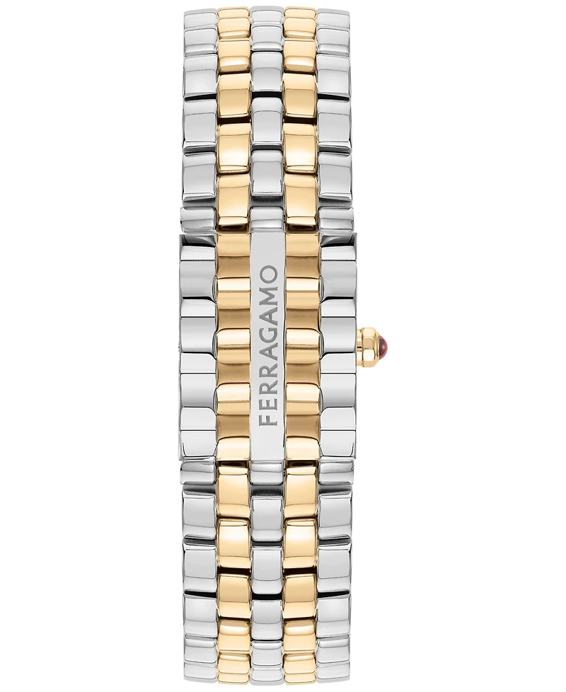 Salvatore Ferragamo Women's Swiss Two-Tone Stainless Steel Bracelet Watch 19x30mm