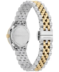 Salvatore Ferragamo Women's Swiss Diamond Accent Two-Tone Stainless Steel Bracelet Watch 25mm