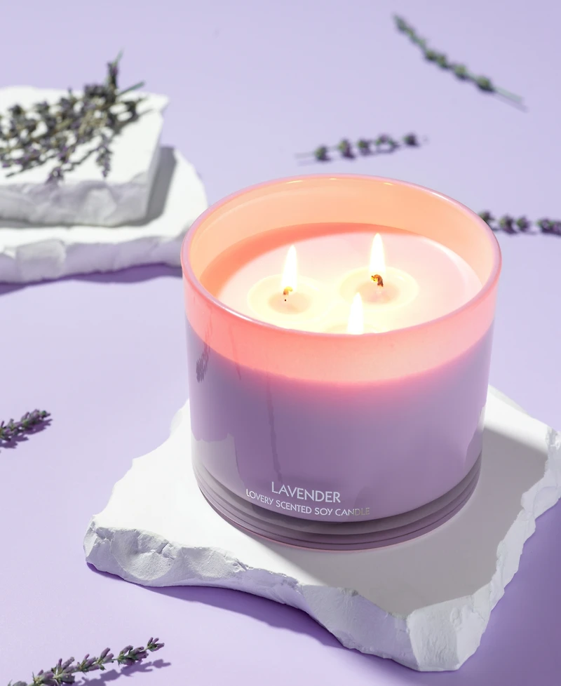 Lovery Lavender 3-Wick Soy Candle, 13 oz.