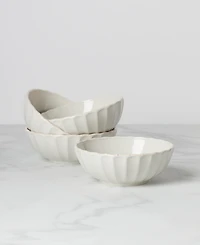 Lenox French Perle Scallop Bowls, Set of 4