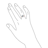 Bling Jewelry Classic Timeless Cubic Zirconia 3CT Cz 6 Prong Setting Round Solitaire Promise Ring Thin Band Sterling Silver