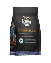 Whole Bean Coffee | 12 oz Medium Roast Arabica Low Acid Flavored Coffee | Dark Chocolate Flavor | Bones Coffee Company