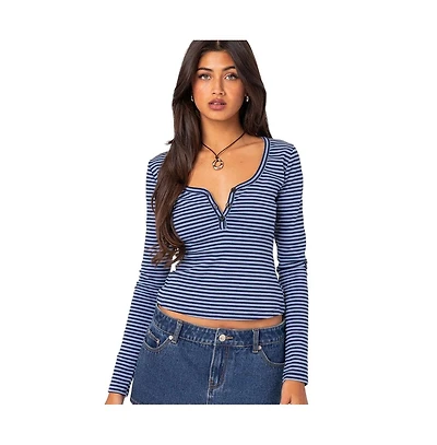 Edikted Women's Jocelyn striped top