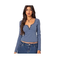 Edikted Women's Jocelyn striped top