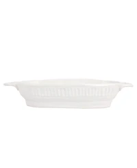 Vietri Pietra Serena Handled Oval Bowl