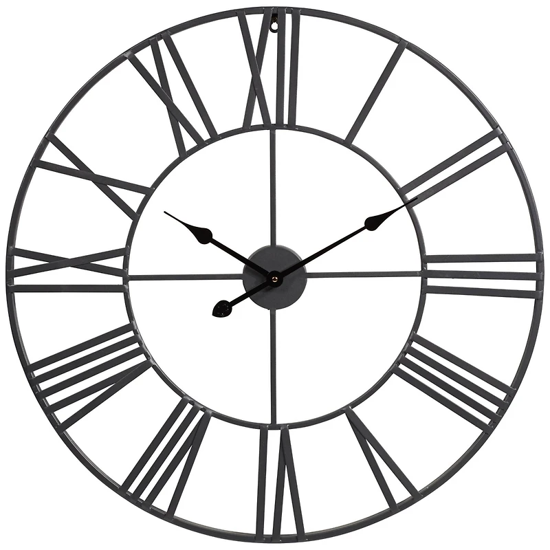 Dahlia Studios River Parks 30" Wide Zia Open Metal Round Wall Clock