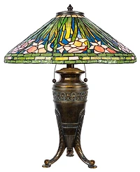 Dale Tiffany 27.5" Tall Pink Glades Tiffany Style Table Lamp