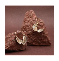 Sohi Women's Twisted Hoop Earrings