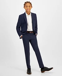 Kenneth Cole Reaction Big Boys Slim Fit Machine Washable Stretch Dress Pants
