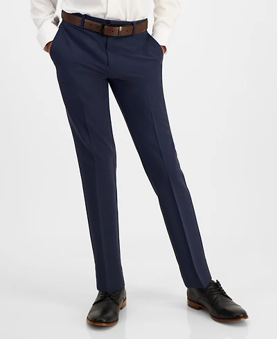 Kenneth Cole Reaction Big Boys Slim Fit Machine Washable Stretch Dress Pants