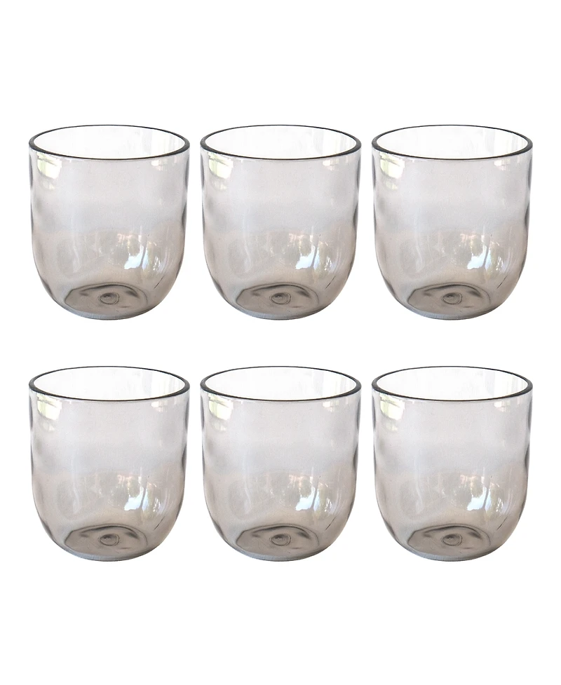 Abode Homewares Rustic Stemless Glasses, Set of 6